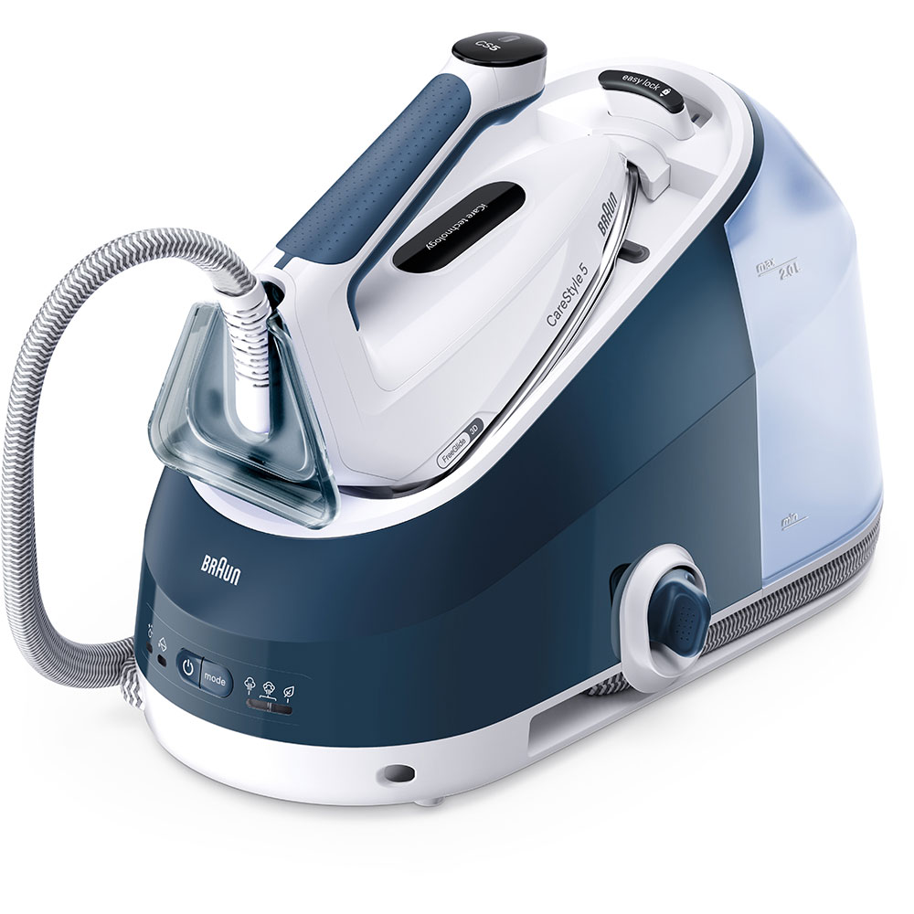 Statie de calcat BRAUN CareStyle 5 IS5245BL, 2400W, 480g/min, 2l, talpa Eloxal Plus, albastru-alb