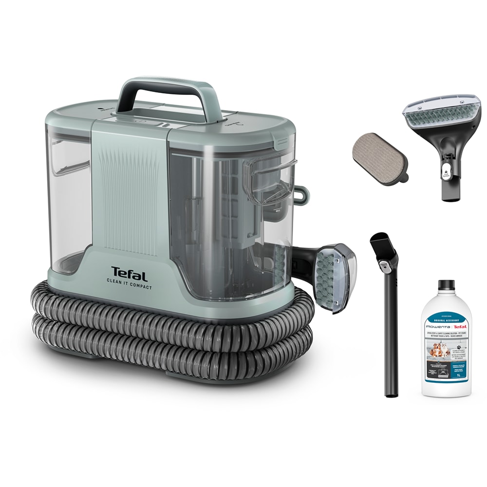 Aspirator cu spalare ROWENTA Clean It Hot&Cold IN7021F0, 1.5l, 1150W, maro-gri