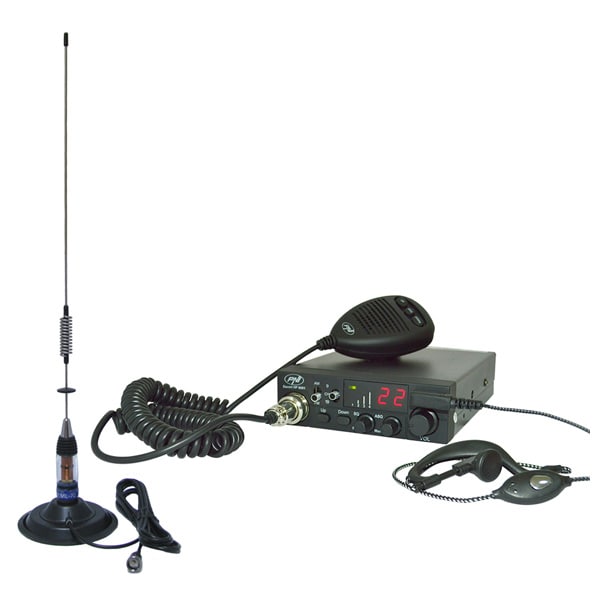 Kit Statie radio CB PNI ESCORT HP 8001 ASQ + Antena CB PNI ML70