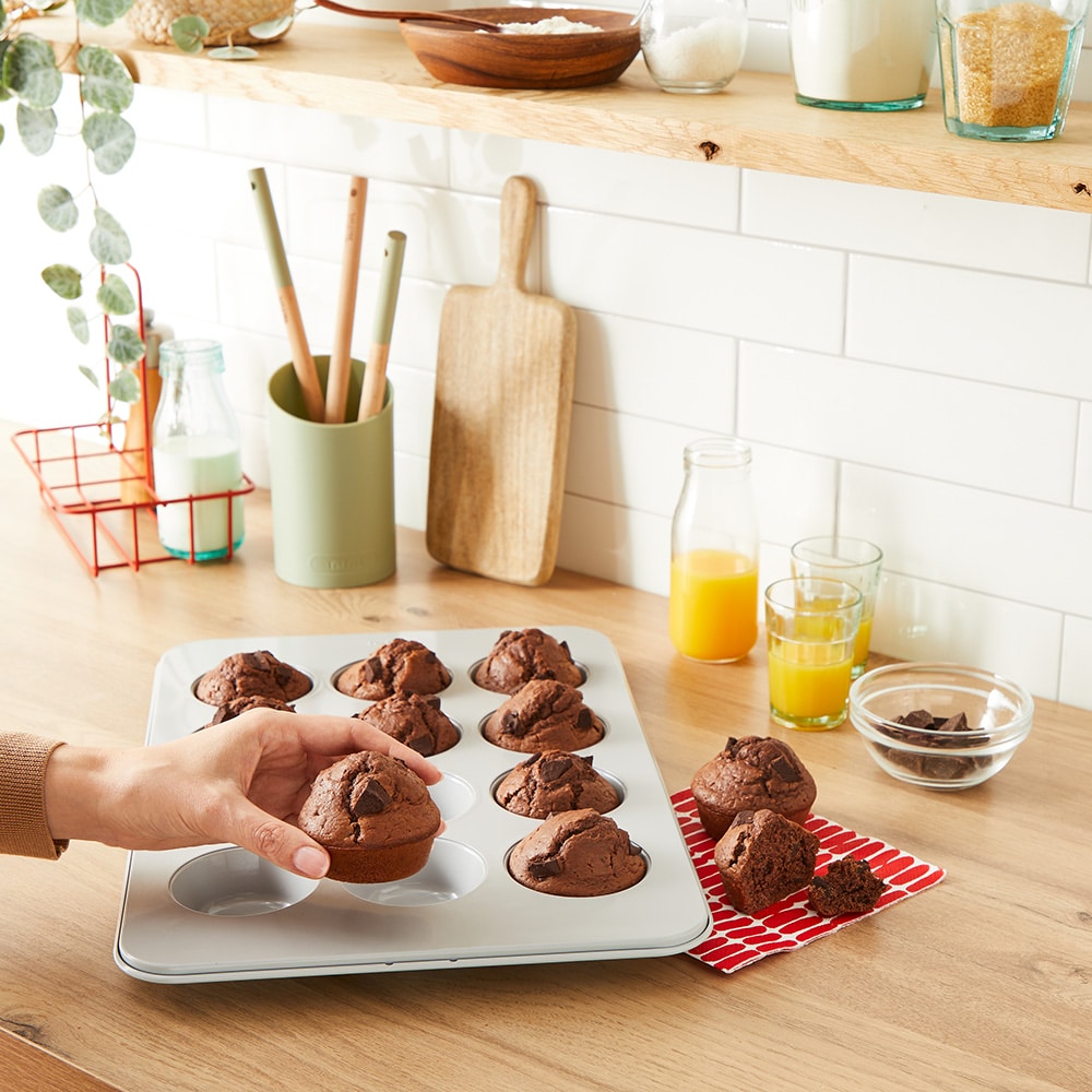 Forma de copt TEFAL Ceramik, 39x27.5cm, otel, verde