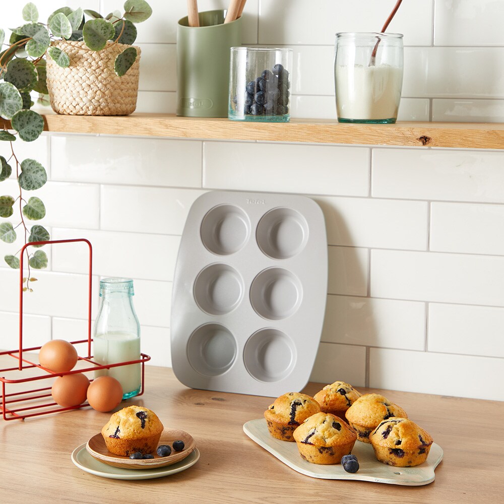 Forma de copt TEFAL Ceramik J1755604, 27.5x22.5cm, otel, verde