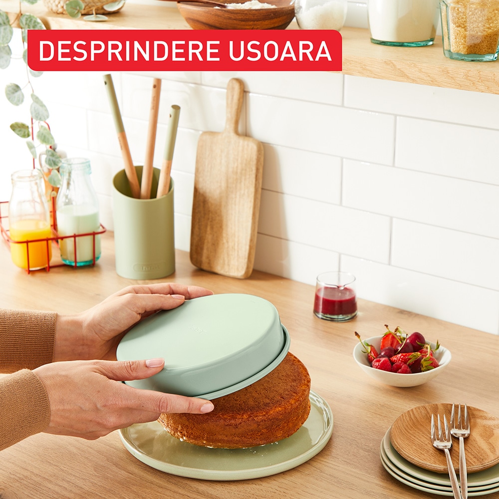 Forma de copt TEFAL Ceramik J1756004, 17cm, otel, verde