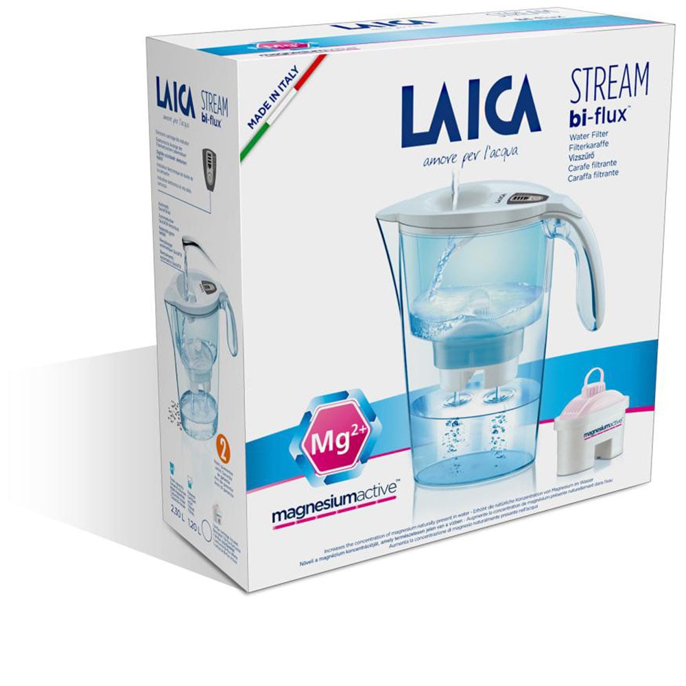 Cana filtranta LAICA Magnesium Active J31EC, 2.3l, alb
