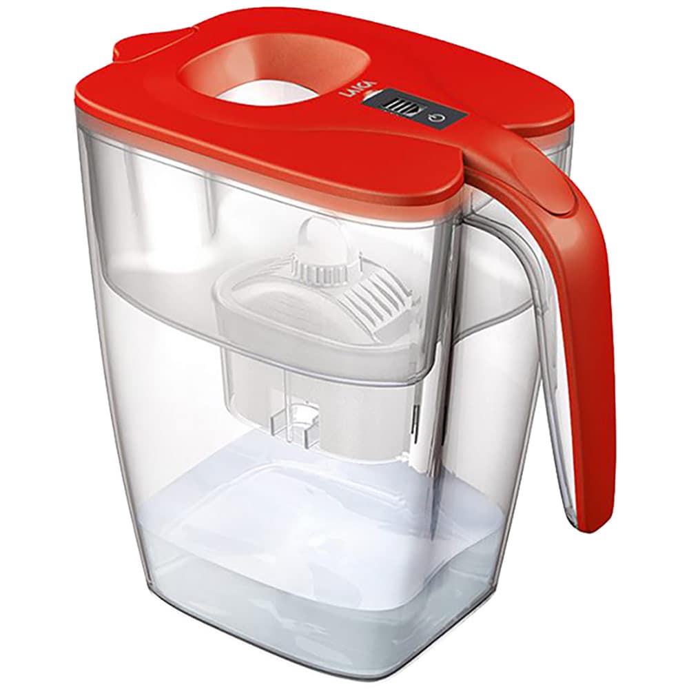 Cana filtranta LAICA BIG Milano XXL + 4 cartuse Bi-flux J9080B1, 3.7l, rosu