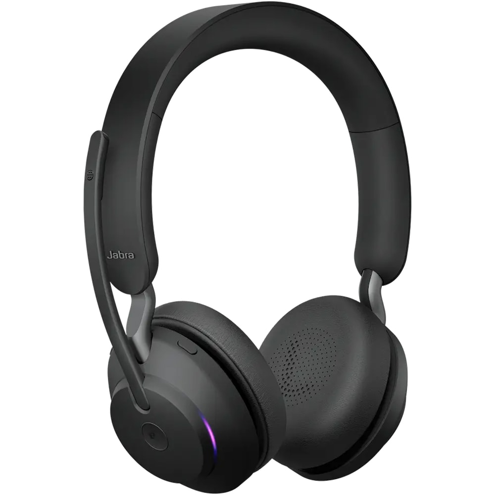 Casti Wireless teleconferinta JABRA Evolve2 65, Link 390a MS Stereo, Bluetooth, USB-C, negru