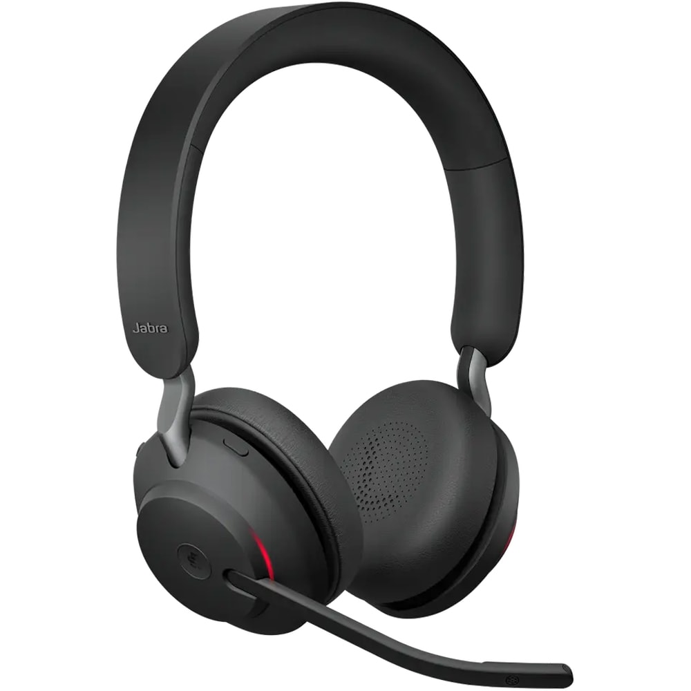 Casti Wireless teleconferinta JABRA Evolve2 65, Link 390a MS Stereo, Bluetooth, USB-C, negru