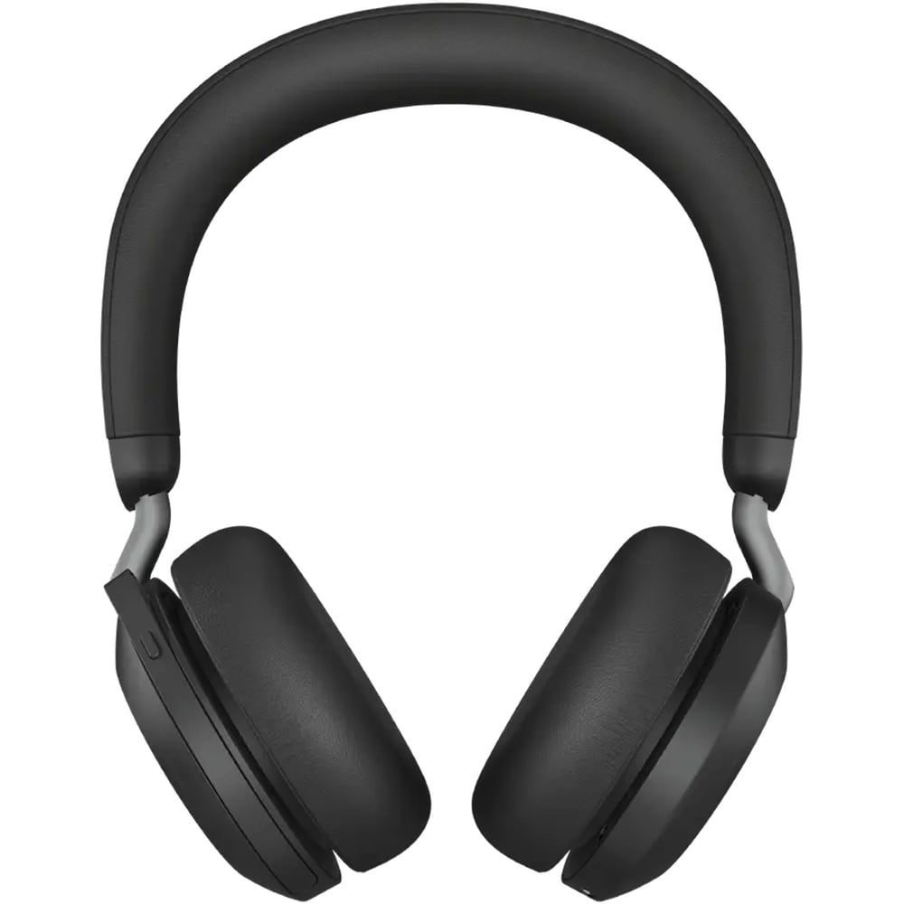 Casti Wireless teleconferinta JABRA Evolve2 75, Link 380/390A Stand incarcare, Stereo, Noise Cancelling, Bluetooth, USB-C, negru