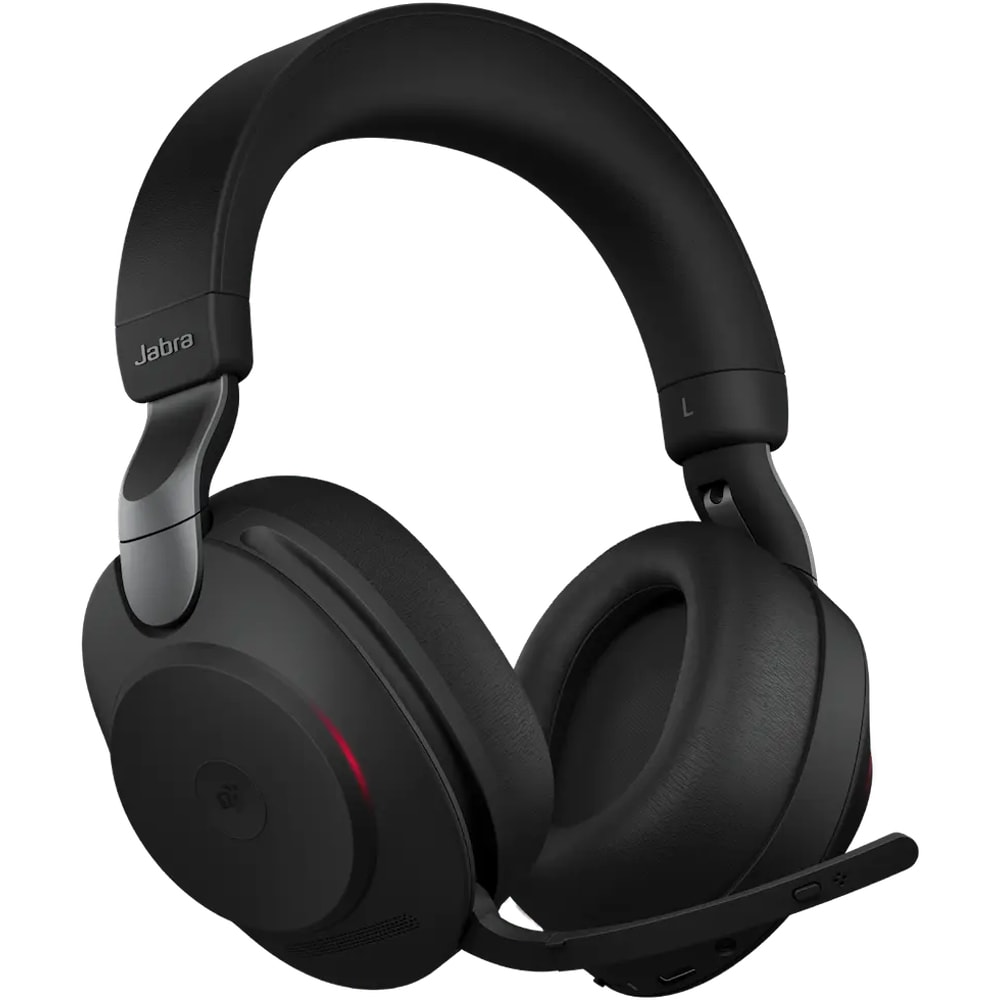Casti Wireless teleconferinta JABRA Evolve2 85, Link 380/390a, Stereo, Noise Cancelling, Bluetooth, USB-C, negru