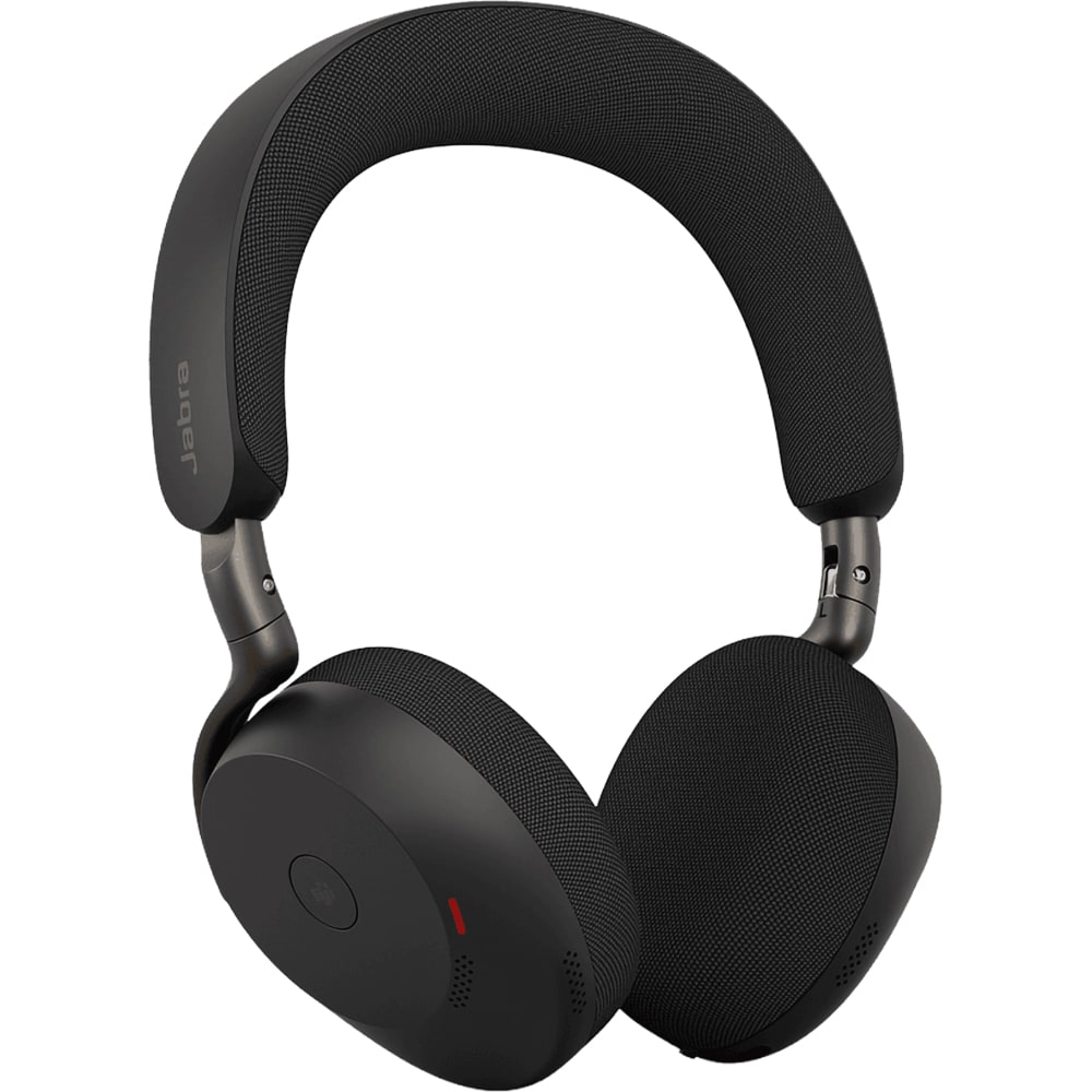 Casti Wireless teleconferinta JABRA Evolve3 75, Link 390A, Stereo, Noise Cancelling, Bluetooth, USB-C, negru
