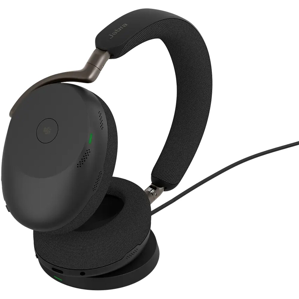 Casti Wireless teleconferinta JABRA Evolve3 85, Link 390A, Stereo, Noise Cancelling, Bluetooth, USB-C, negru