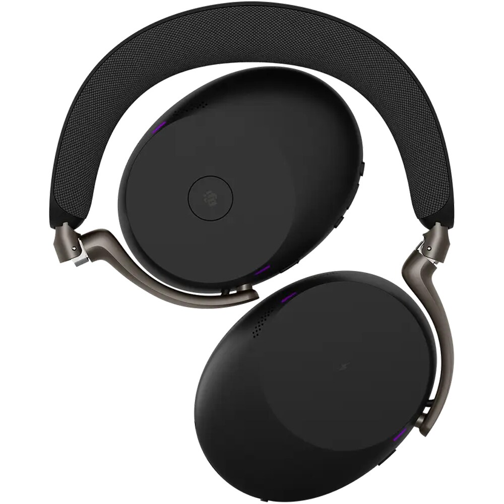 Casti Wireless teleconferinta JABRA Evolve3 85, Link 390A, Stereo, Noise Cancelling, Bluetooth, USB-C, negru