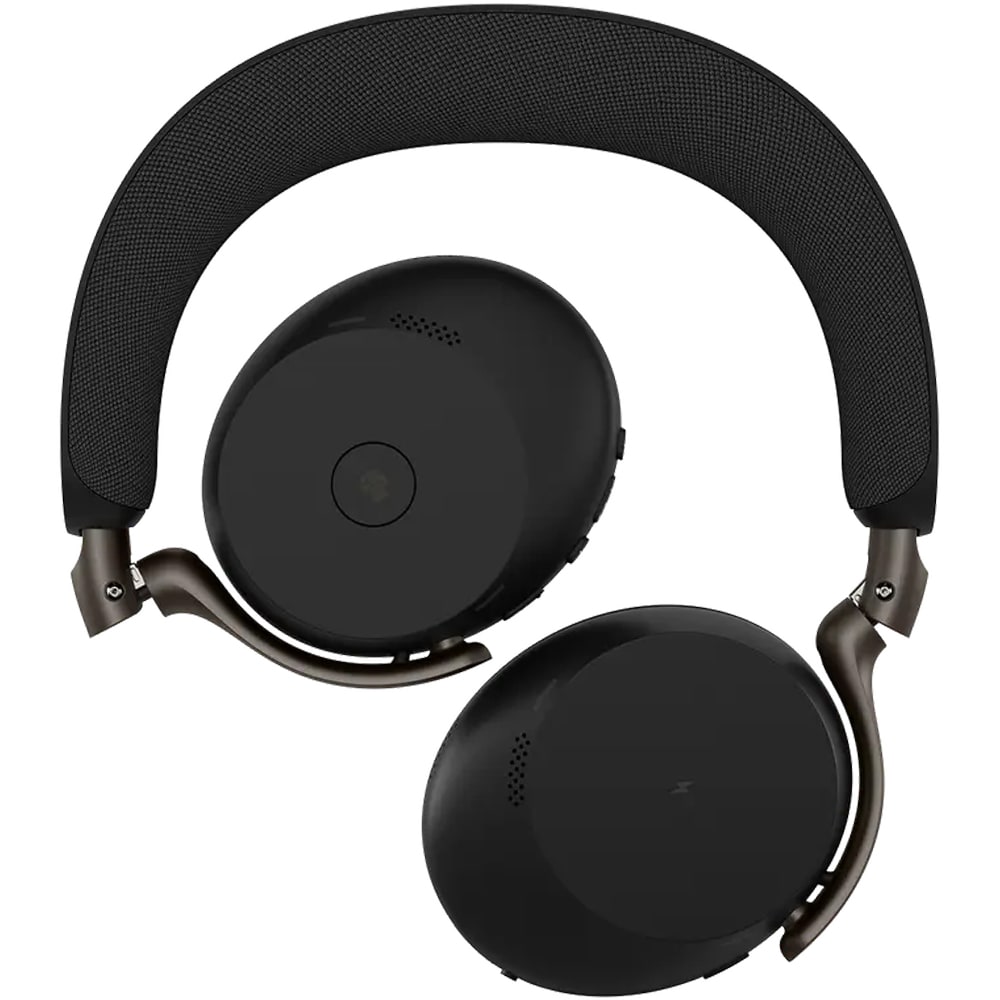 Casti Wireless teleconferinta JABRA Evolve3 75, Link 390A, Stereo, Noise Cancelling, Bluetooth, USB-C, negru