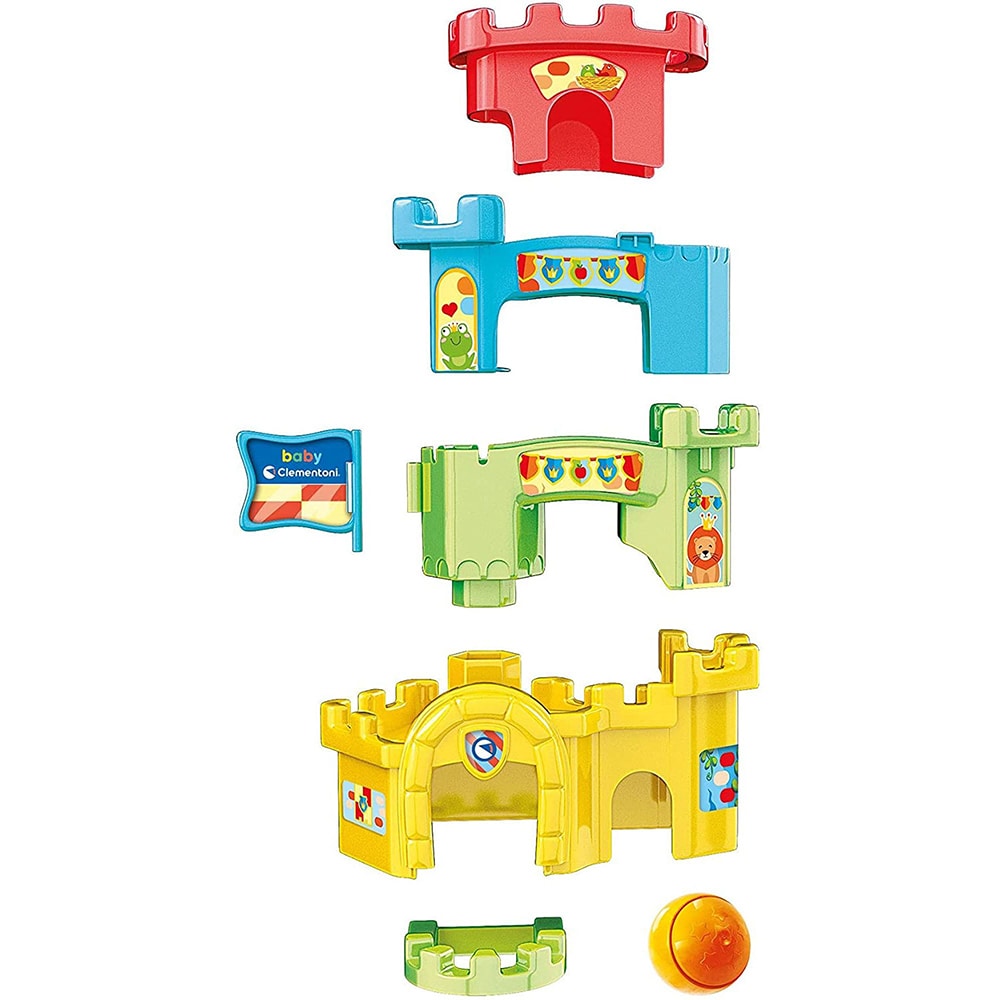 Jucarie interactiva CLEMENTONI Turn de stivuit cu bile CL17226, 10 luni+, multicolor