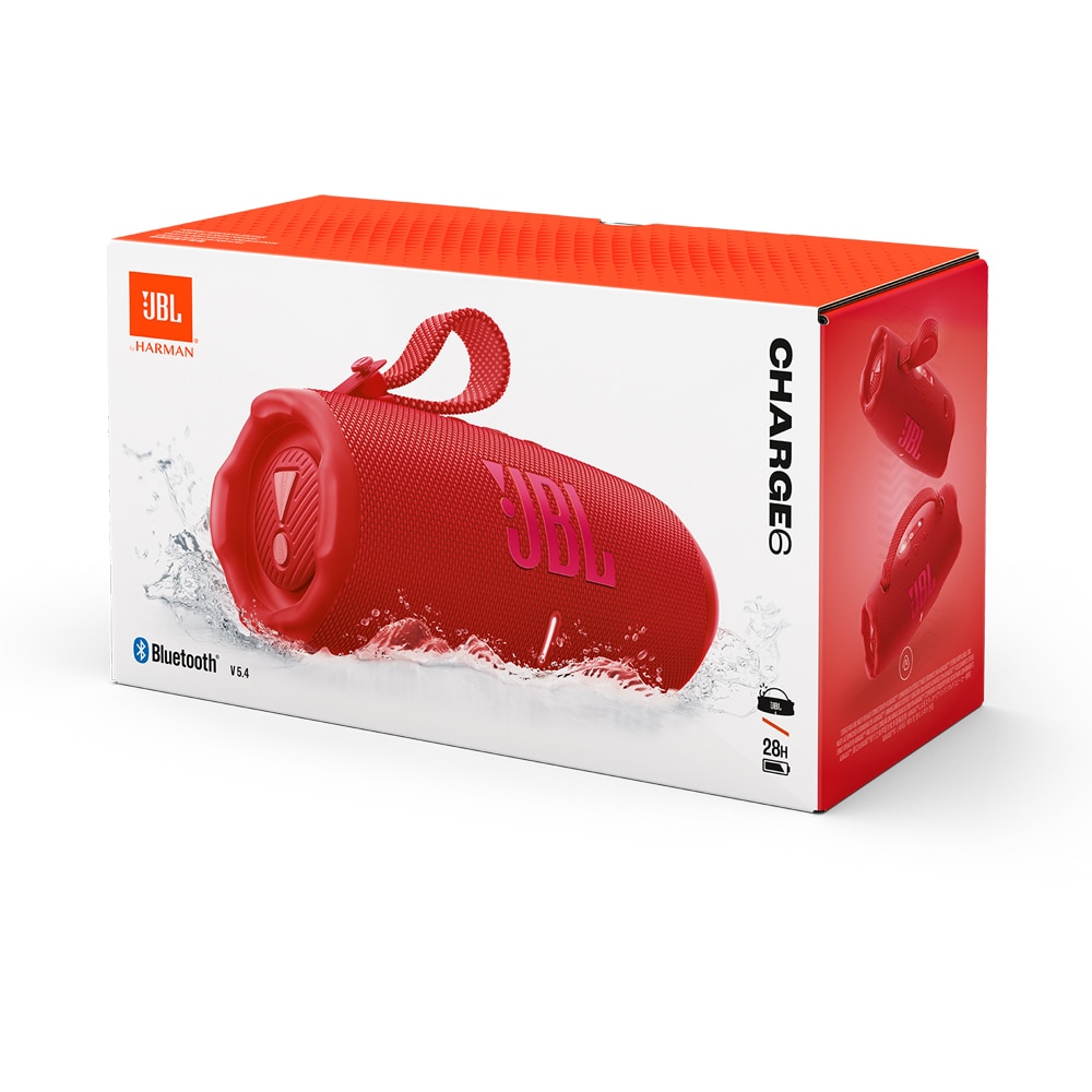 Boxa portabila JBL Charge 6, Bluetooth, IP68, Powerbank, rosu