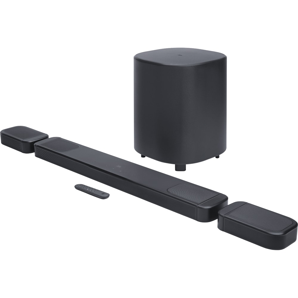 Soundbar JBL Bar 1000MK2, 7.1.4, 960W, Bluetooth, Subwoofer Wireless, Dolby Atmos, negru