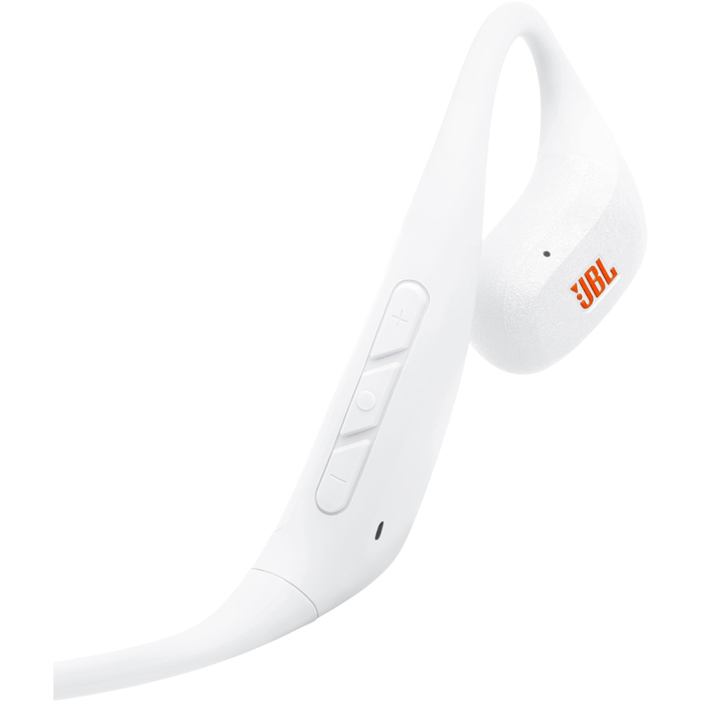 Casti JBL Endurance Pace, True wireless, Bluetooth, Open-ear, Microfon, alb