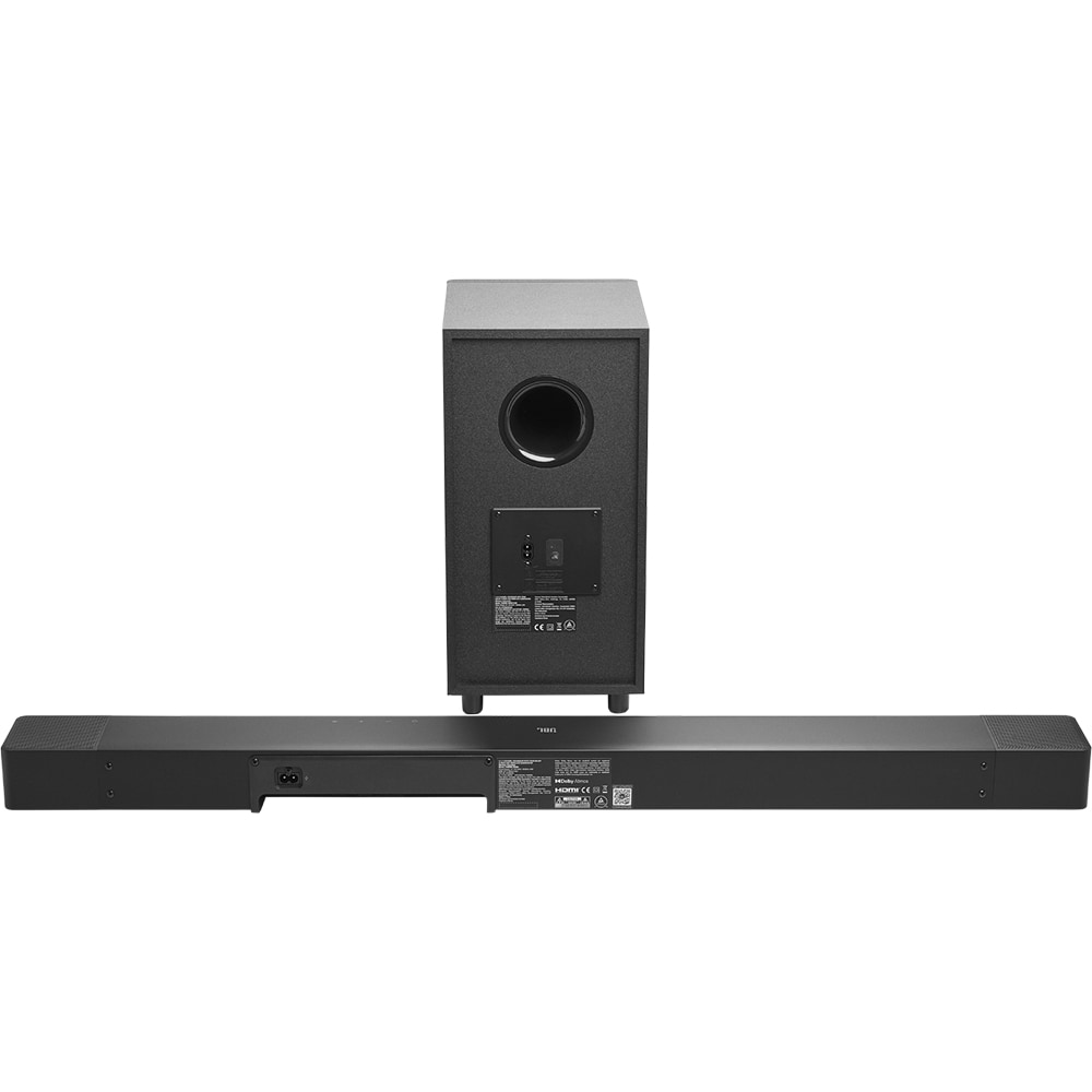 Soundbar JBL SB595, 3.1.2, 440W, Subwoofer Wireless, Dolby Atmos, negru