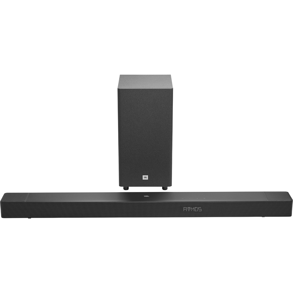 Soundbar JBL SB595, 3.1.2, 440W, Subwoofer Wireless, Dolby Atmos, negru