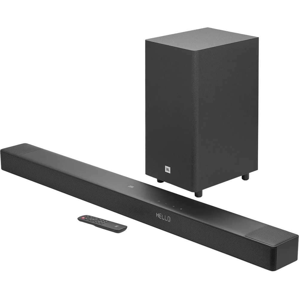 Soundbar JBL SB595, 3.1.2, 440W, Subwoofer Wireless, Dolby Atmos, negru