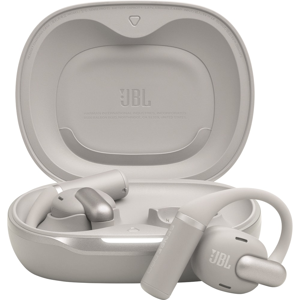 Casti JBL Sense Pro, True wireless, Bluetooth, Open-ear, Microfon, gri