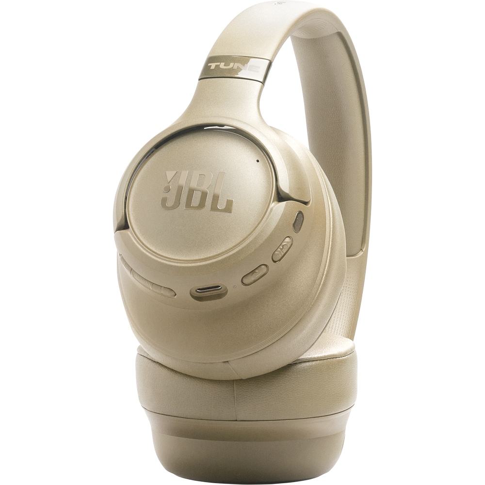 Casti JBL Tune 780NC, Bluetooth, Over-ear, Microfon, Noise Cancelling, beige