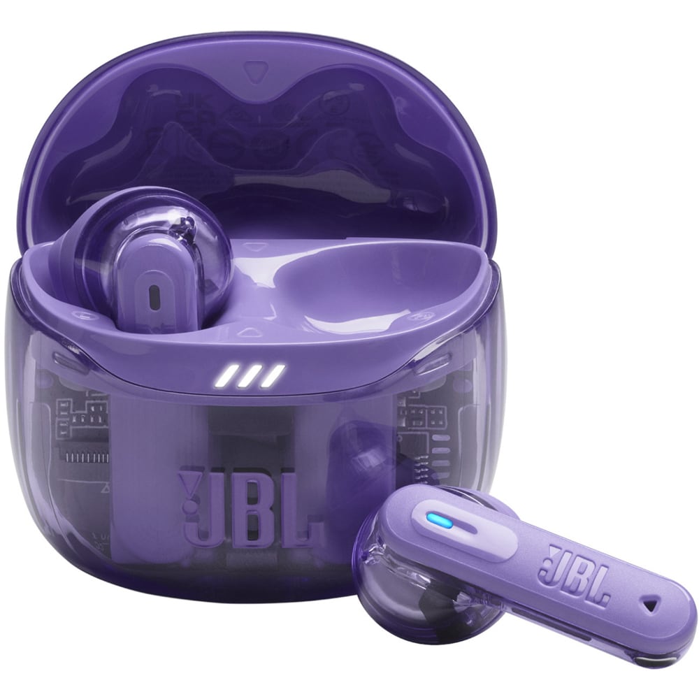 Casti JBL Tune Flex 2, True Wireless, Bluetooth, In-Ear, Microfon, Noise Cancelling, mov-transparent