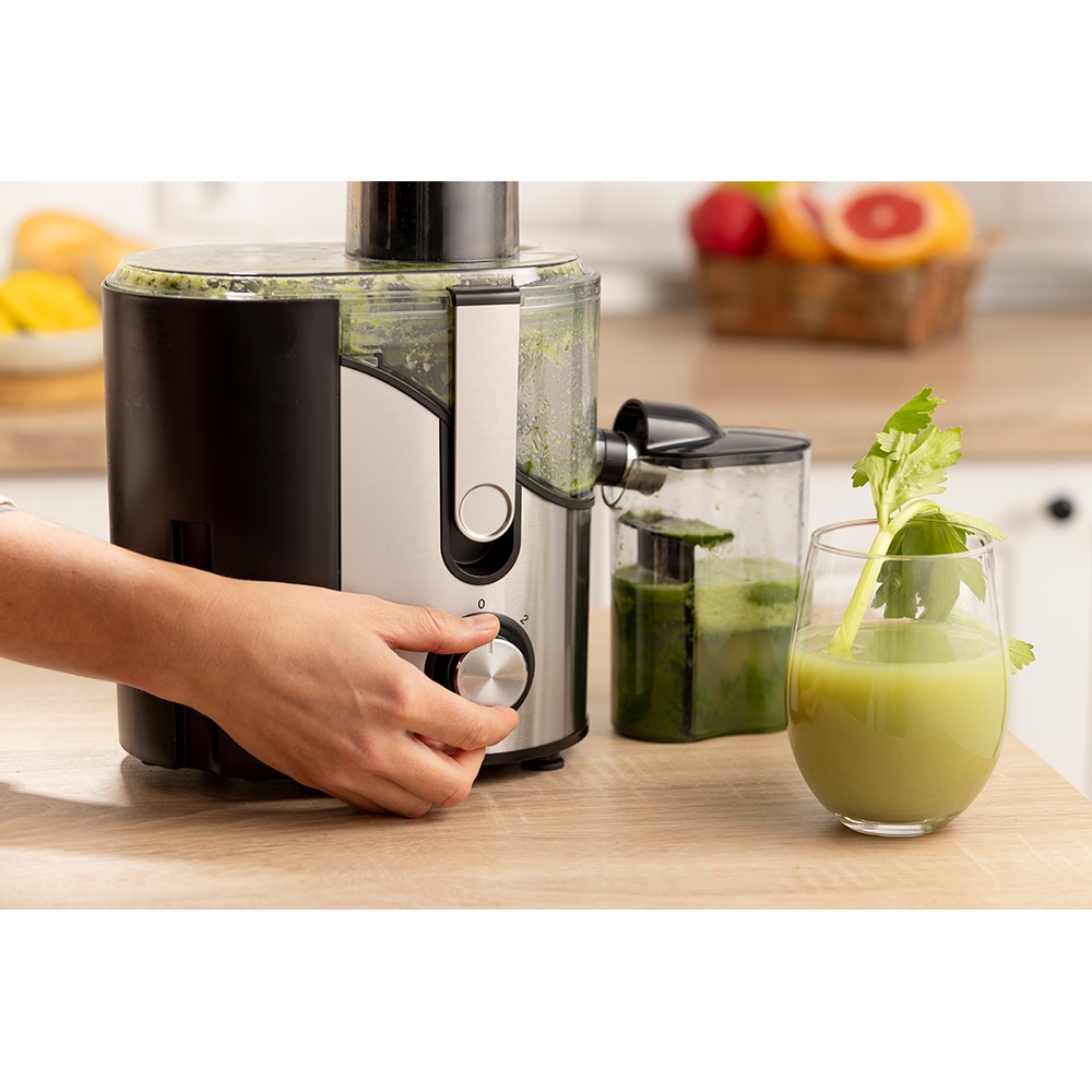 Storcator fructe si legume GORENJE JC400BE, 0.6l, 400W, 2 trepte viteza, negru-argintiu