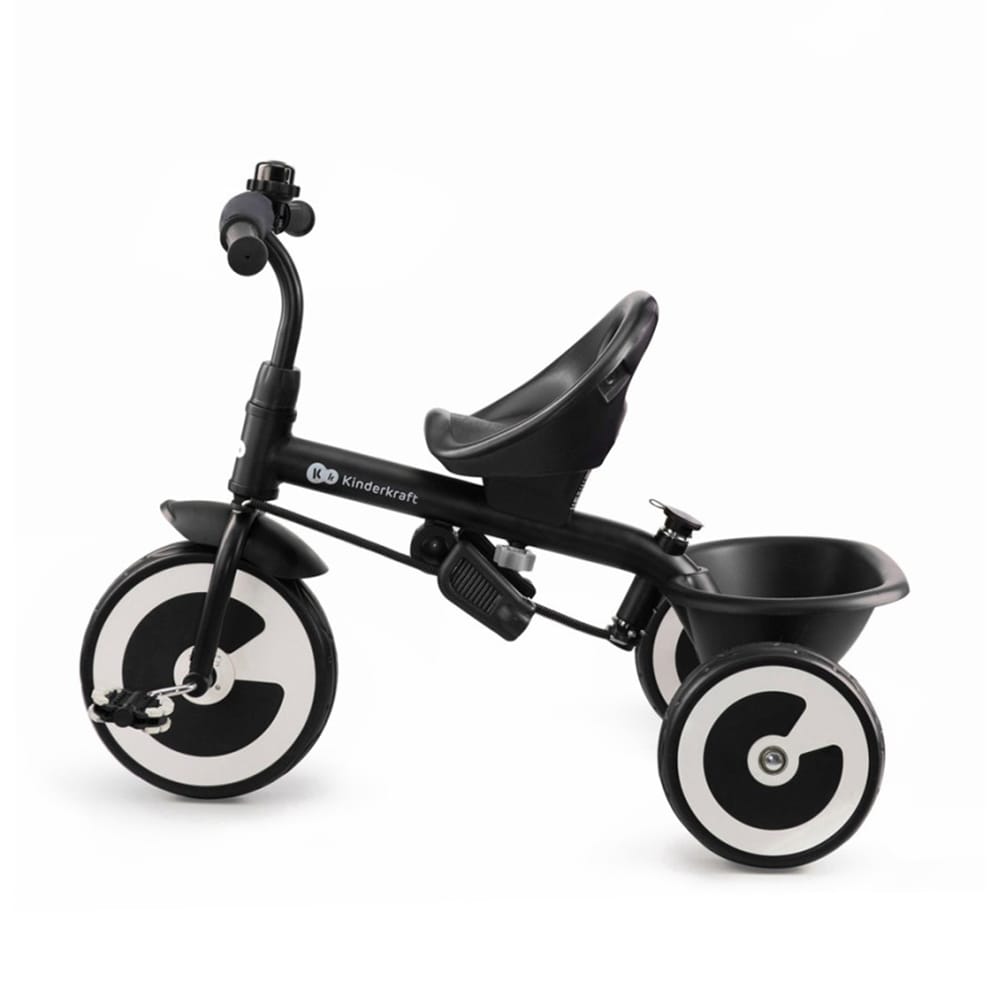 Tricicleta KINDERKRAFT Aston KRASTO00GRY, 9 luni+, gri inchis-negru