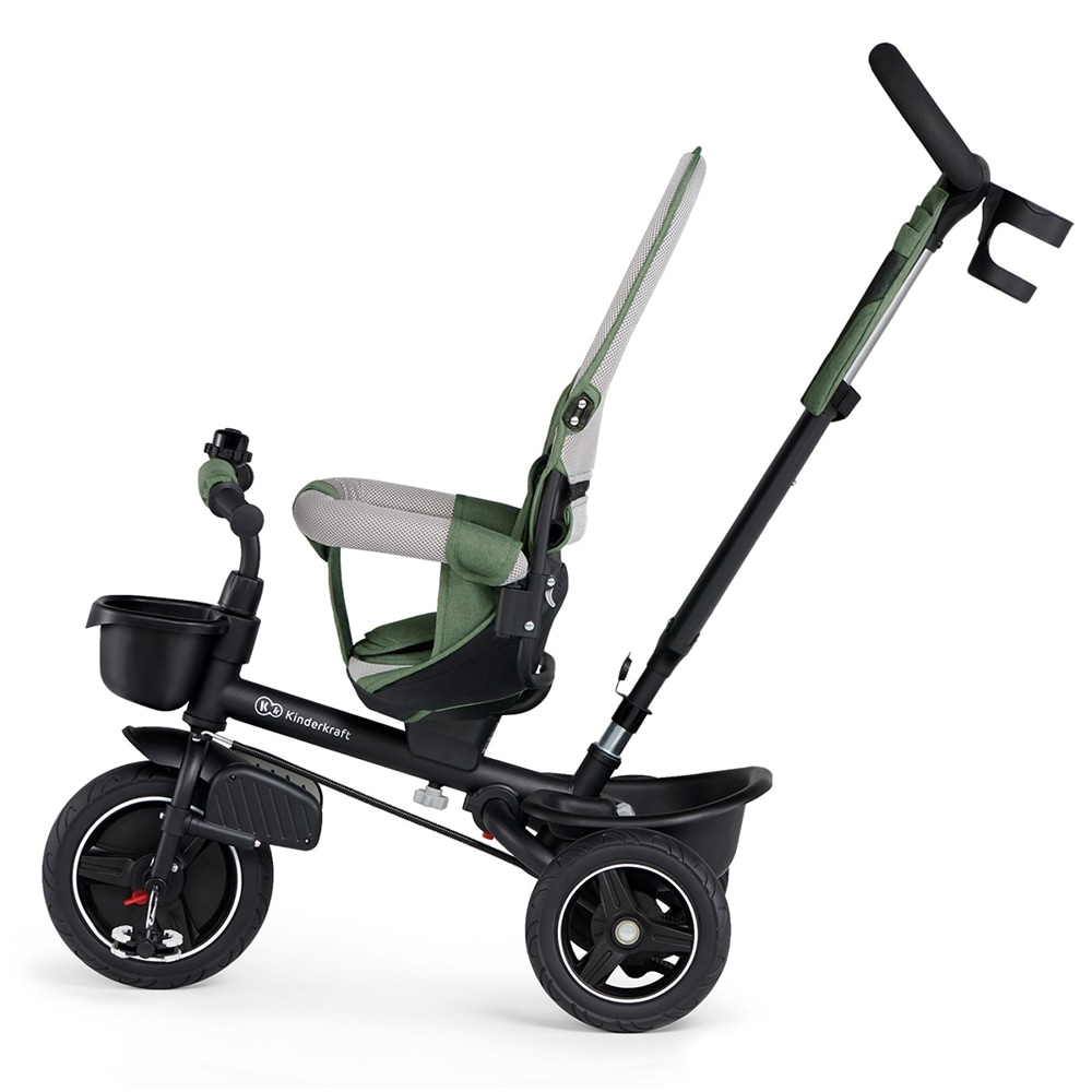 Tricicleta KINDERKRAFT Spinstep KRSPST00GRE, 9 luni+, verde inchis-negru