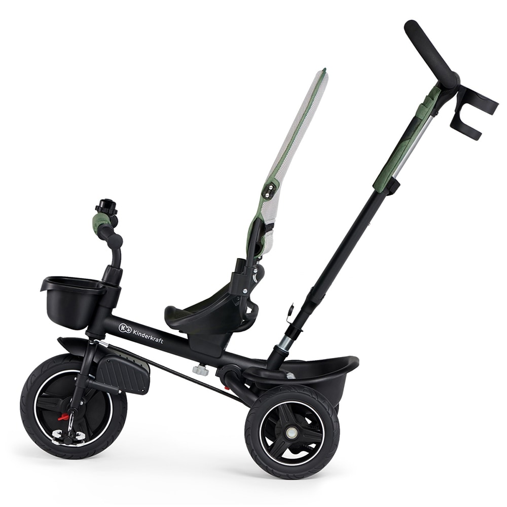 Tricicleta KINDERKRAFT Spinstep KRSPST00GRE, 9 luni+, verde inchis-negru