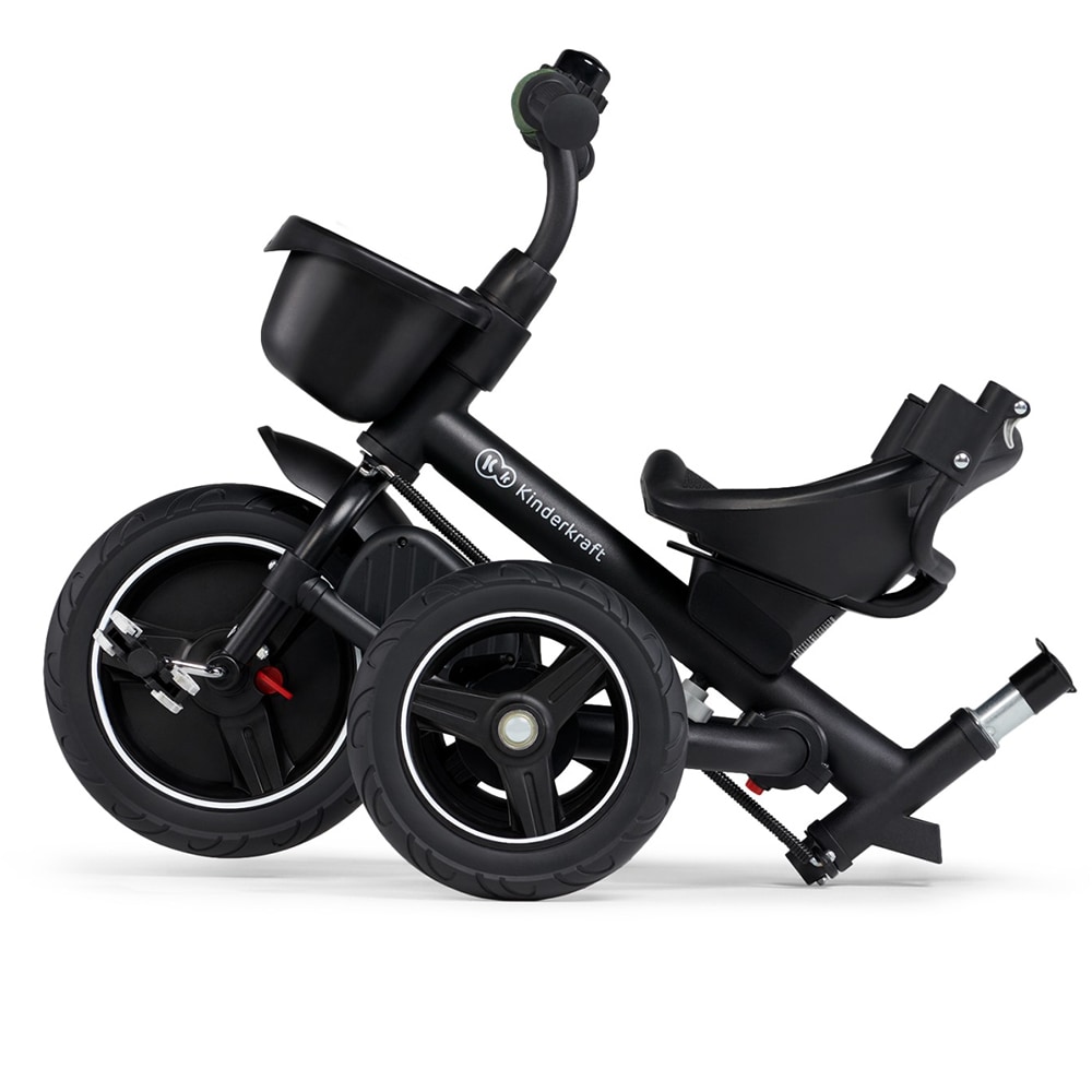 Tricicleta KINDERKRAFT Spinstep KRSPST00GRE, 9 luni+, verde inchis-negru