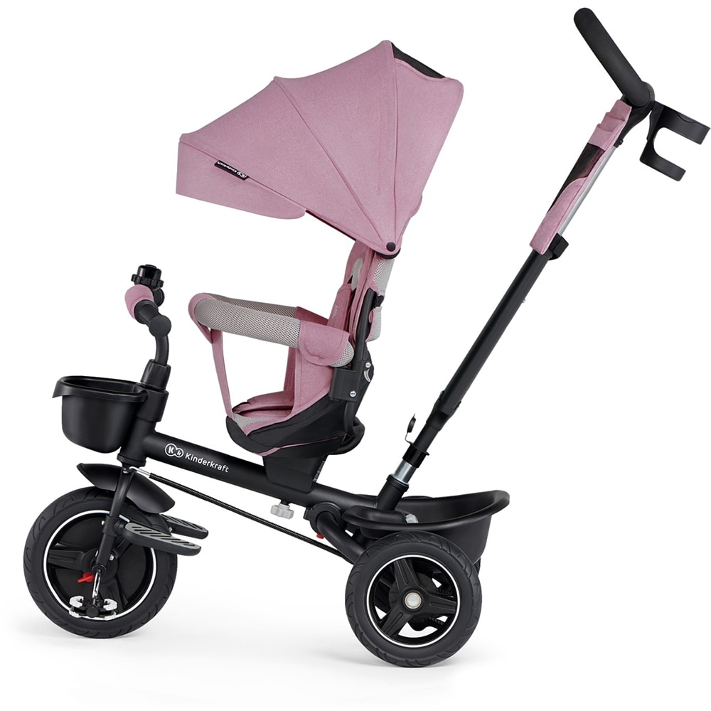 Tricicleta KINDERKRAFT Spinstep KRSPST00PNK, 9 luni+, roz-negru