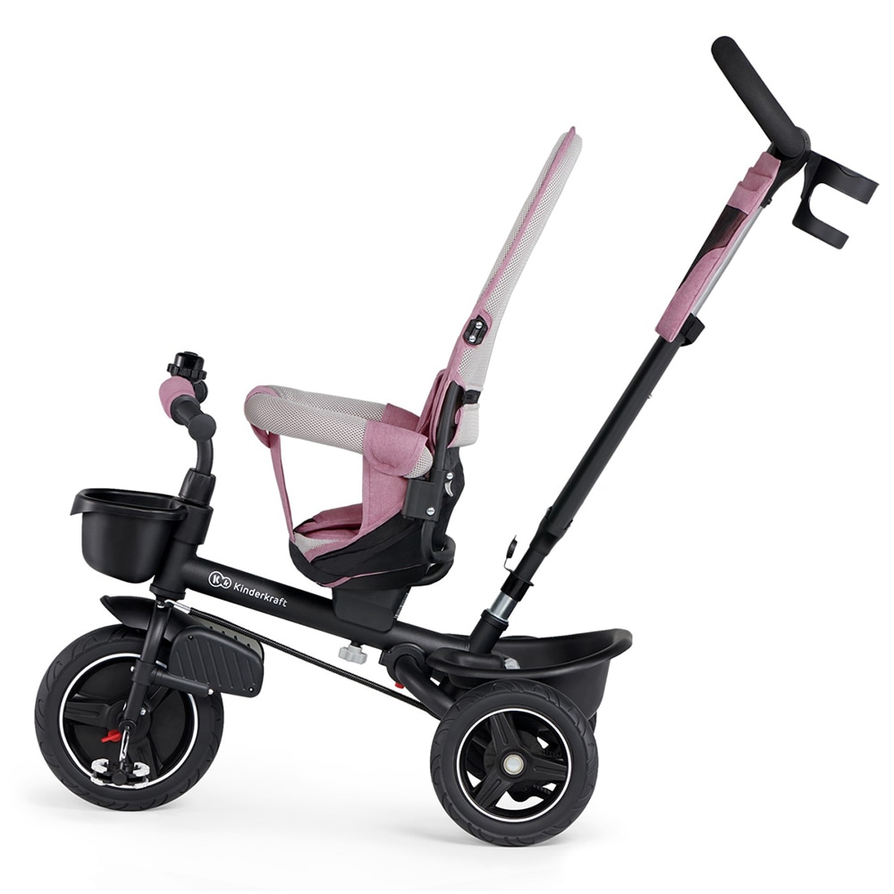 Tricicleta KINDERKRAFT Spinstep KRSPST00PNK, 9 luni+, roz-negru