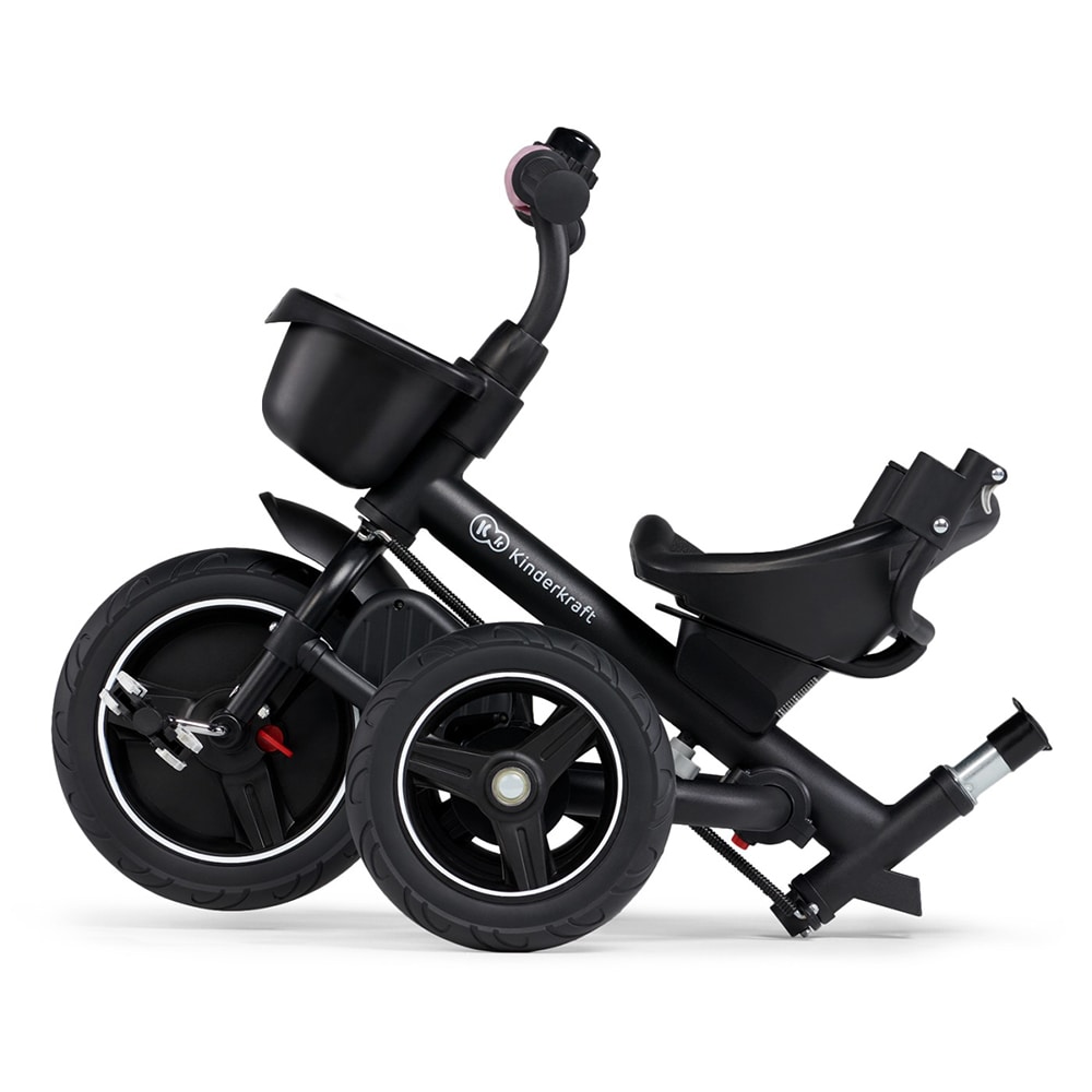 Tricicleta KINDERKRAFT Spinstep KRSPST00PNK, 9 luni+, roz-negru
