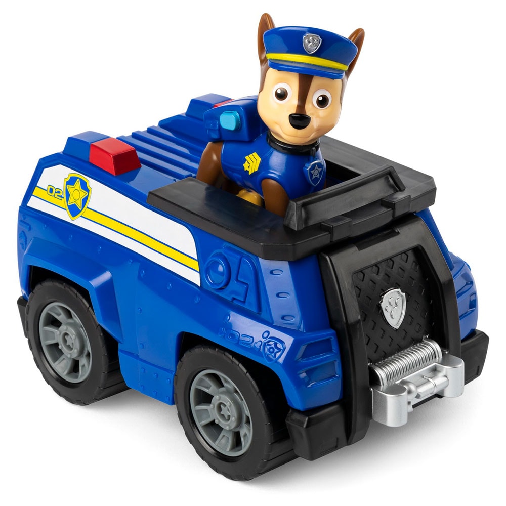 Set masinuta PAW PATROL Figurina Chase 037008993, 3 ani+, albastru-negru