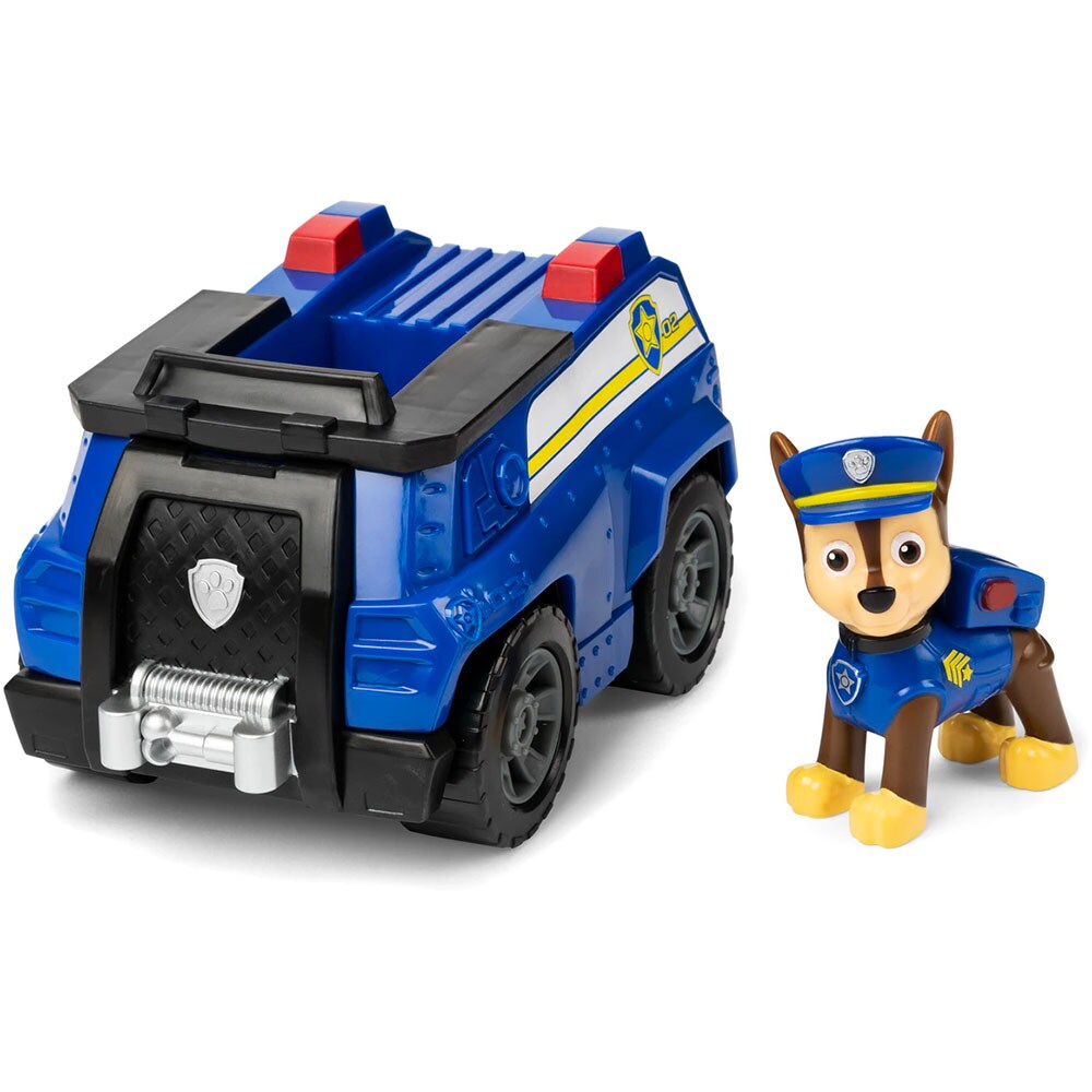Set masinuta PAW PATROL Figurina Chase 037008993, 3 ani+, albastru-negru