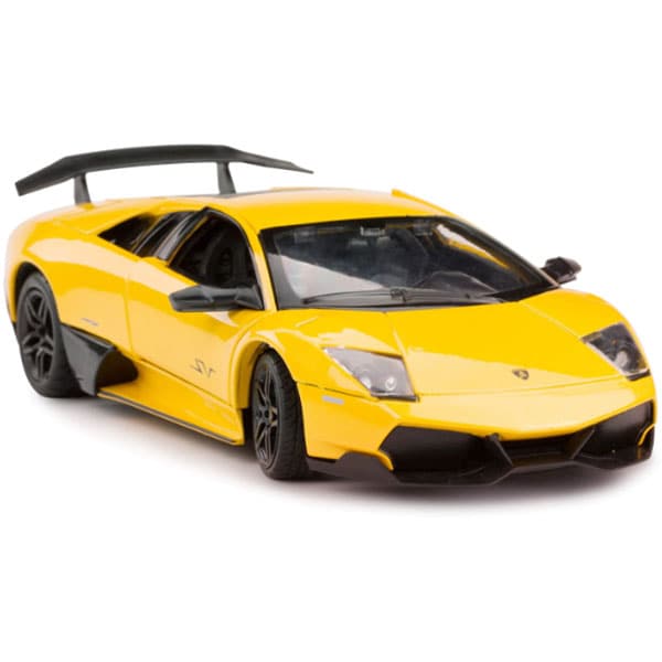 Masinuta metalica RASTAR Lamborghini Murcielago LP670-4, 3 ani+, galben-negru