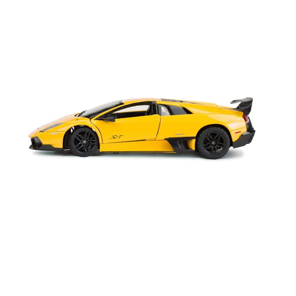 Masinuta metalica RASTAR Lamborghini Murcielago LP670-4, 3 ani+, galben-negru