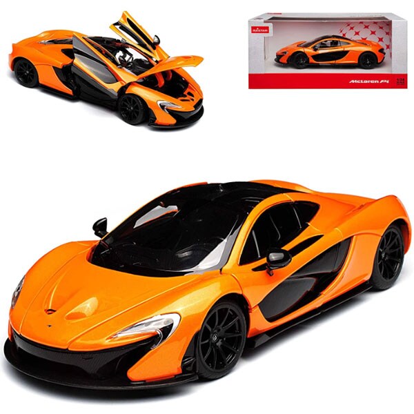 Masinuta metalica RASTAR McLaren P1 037021213, 3 ani+, portocaliu-negru