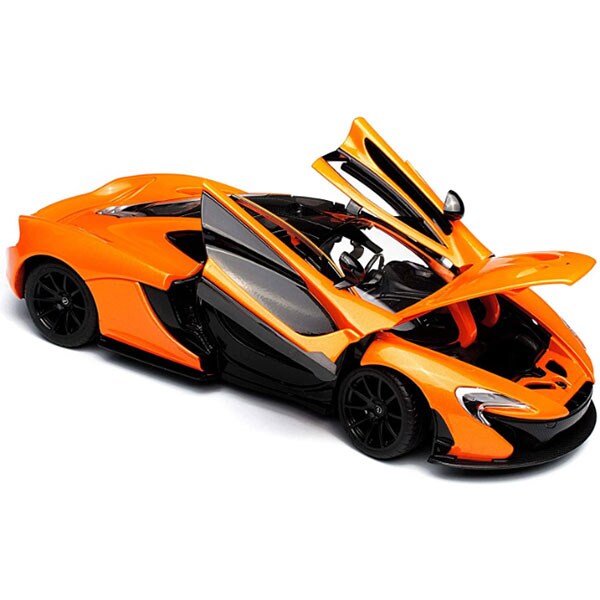 Masinuta metalica RASTAR McLaren P1 037021213, 3 ani+, portocaliu-negru
