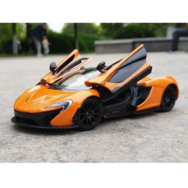 Masinuta metalica RASTAR McLaren P1 037021213, 3 ani+, portocaliu-negru