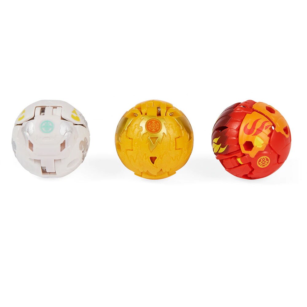 Set 3 figurine BAKUGAN S4 Gillator Ultra, Hydorous si Blitz Fox 037030864, 6 ani+, multicolor