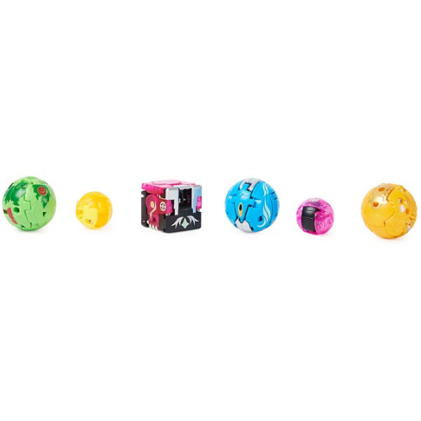 Set 4 figurine BAKUGAN S4 Nillious, Titan King, Hydorous, Blitz Fox 037031649, 6 ani+, multicolor
