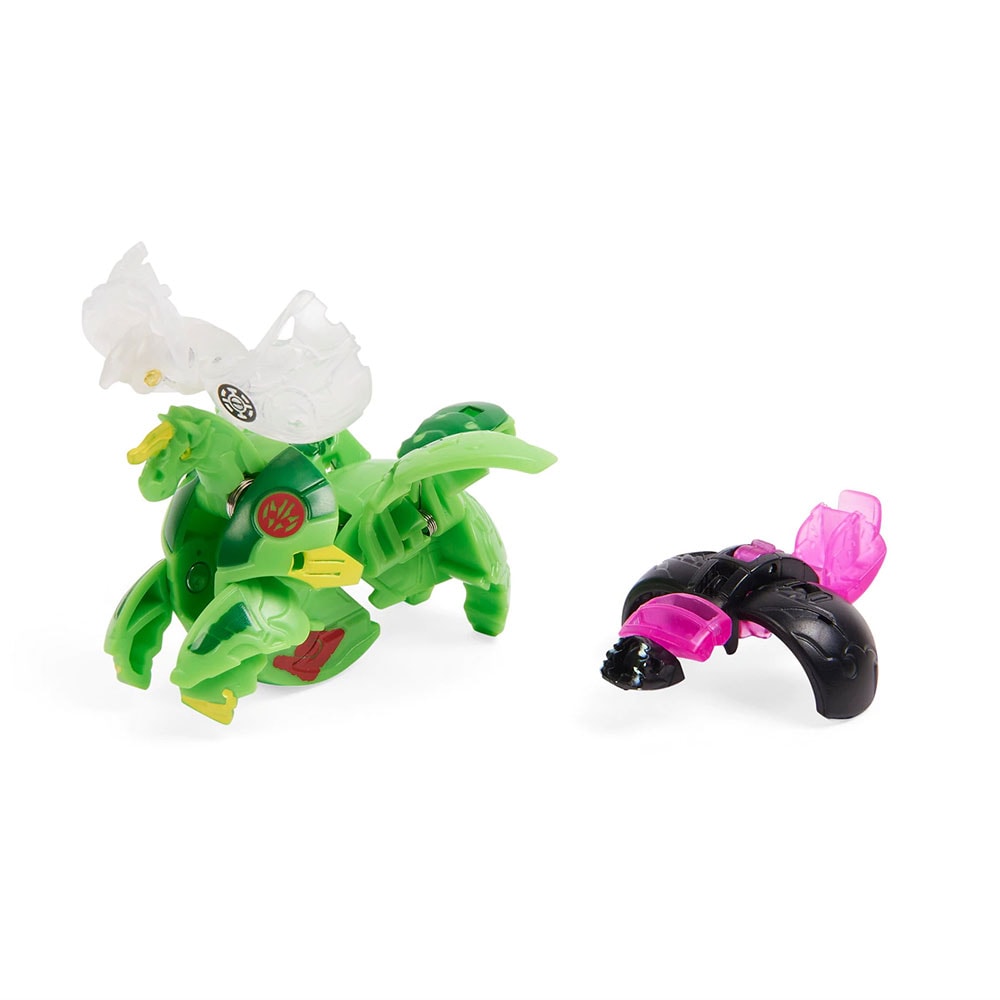 Set 4 figurine BAKUGAN S4 Battle Strike, Blitz Fox, Stingzer, Colossus si Pegatrix 037031656, 6 ani+, multicolor