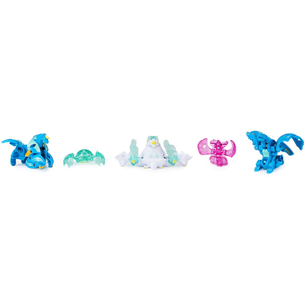 Set 4 figurine BAKUGAN S4 Battle Strike, Dragonoid, Slugger, Nillious si Pegatrix 037031663, 6 ani+, multicolor
