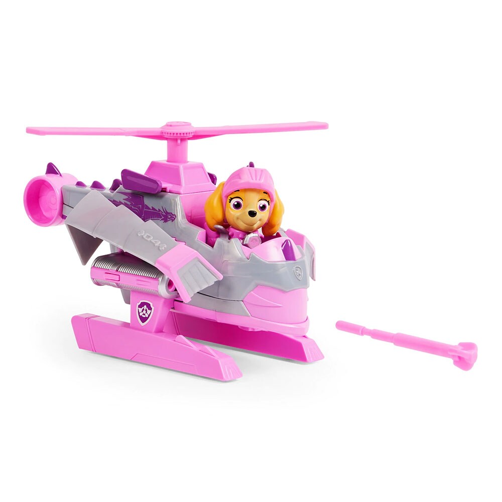 Set avion PAW PATROL Figurina Skye - Cavalerului Salvator 037031861, 3 ani+, gri-roz