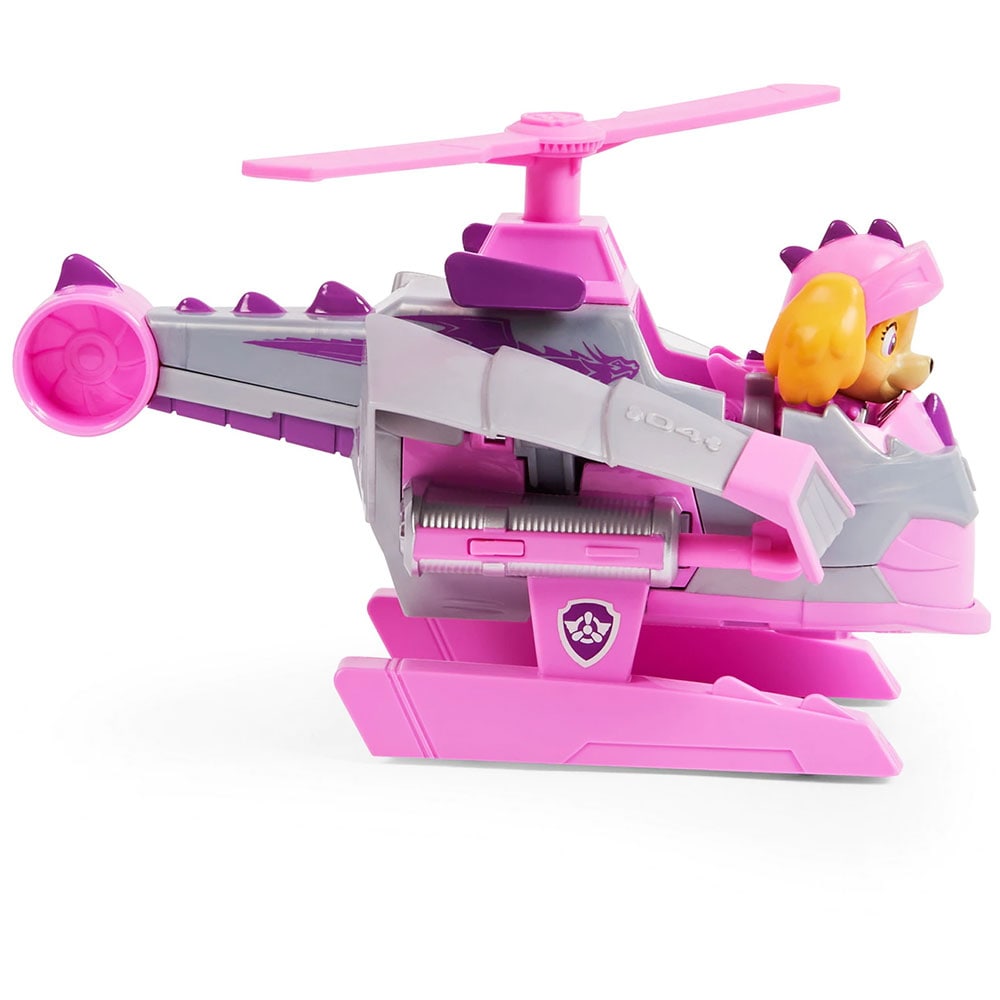 Set avion PAW PATROL Figurina Skye - Cavalerului Salvator 037031861, 3 ani+, gri-roz