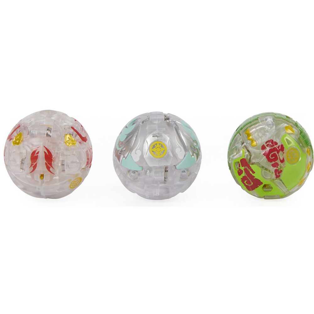 Set 3 figurine BAKUGAN S4 Serpillious Ultra Verde Colossus si Neo Dragonoid 037033872, 6 ani+, multicolor