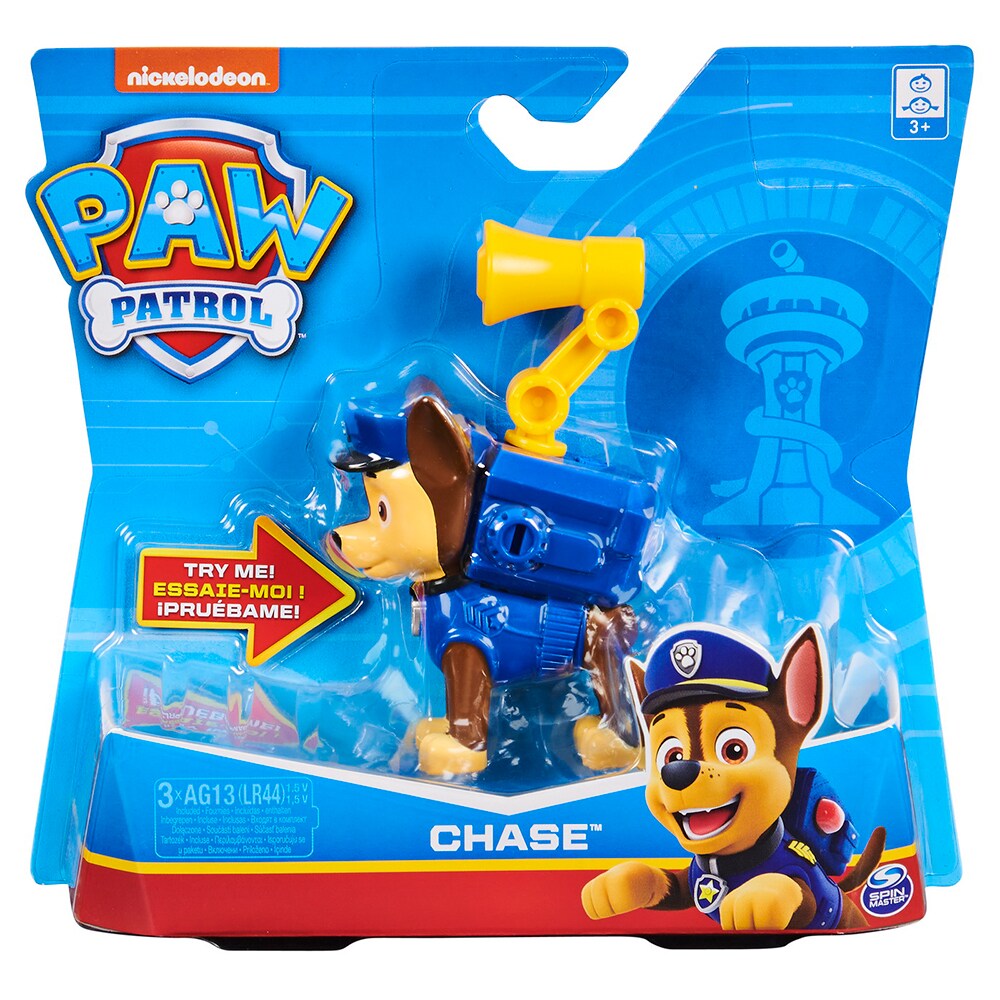 Figurina PAW PATROL Chase 20126393, 3 ani+, albastru-maro