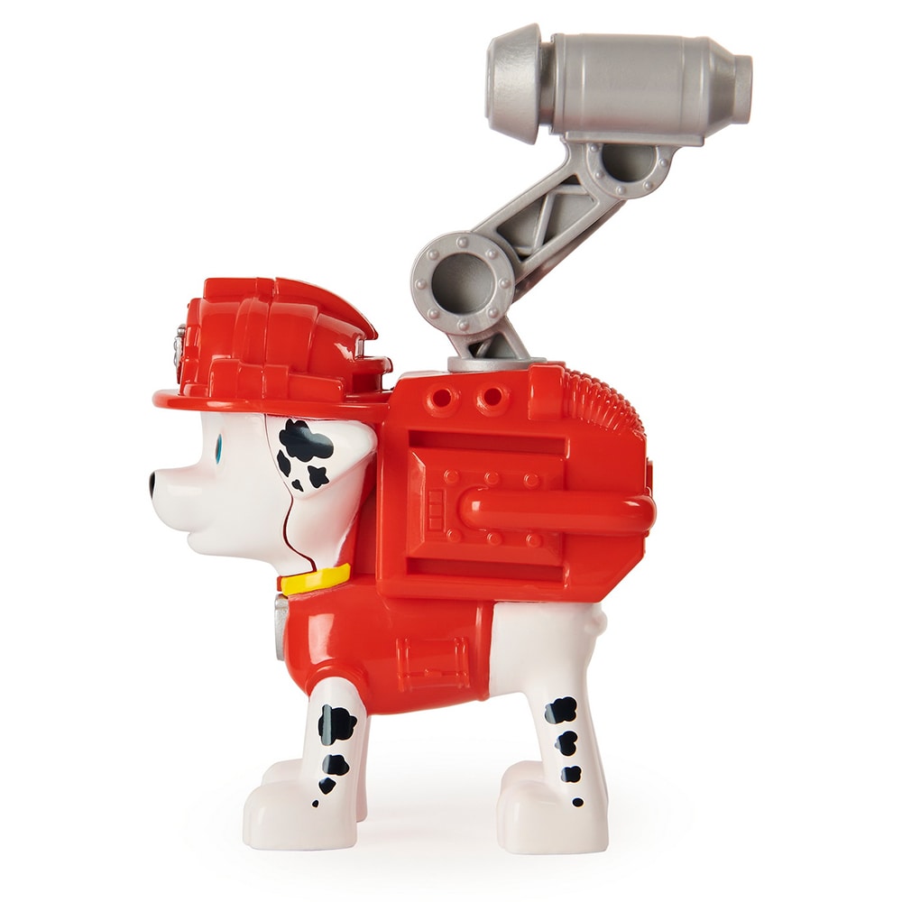 Figurina PAW PATROL Pompierul Marshall 20126394, 3 ani+, rosu-alb